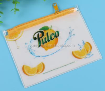 China Lightweight PVC Promotional Custom Zipper Bag Eco Friendly Pencil Bag for sale