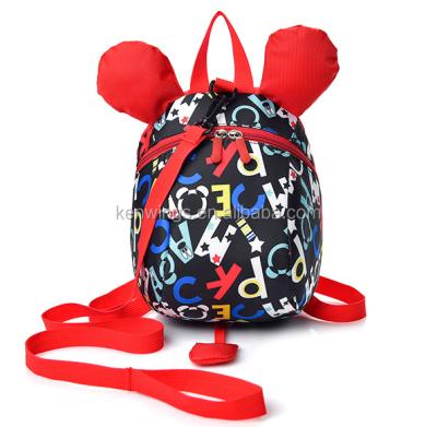 China Child Environmental Cartoon Toddler Baby Travel Auxiliary Strap Walking Anti-Lost Safety Harness Restraints With Leash Backpack for sale