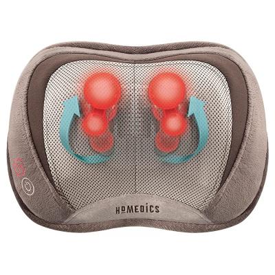 China Portable Waterproof Body Travel Wireless Electric Heating Kneading Neck Shoulder Massager Back Pillow for sale