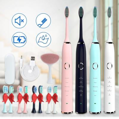 China 2021 High Quality Disposable 360 ​​Degree Disposable Intelligent Professional Automatic Sonic Whitening Electric Electric Toothbrush From Amazon for sale