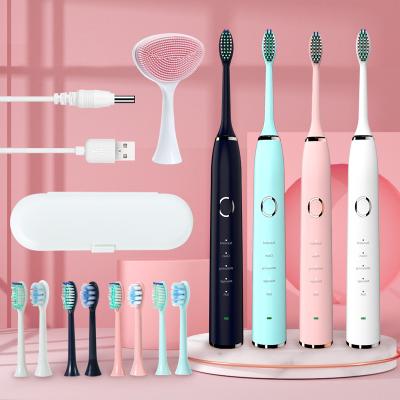 China 2021 Disposable New Carry Travel Electric Waterproof Toothbrush Easy Filling Wireless Portable Sonic Electric Toothbrush for sale