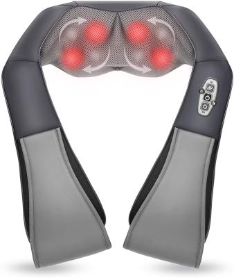 China 2021 Body Smart Electric Pulse Neck and Back Massager Heat Massager Cervical Pain Relief Kneading Relax Massage Machine for sale