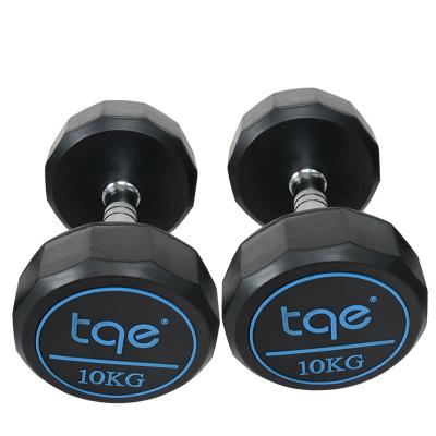 China Cast Rubber Material And 2.5 Kg To 50 Kg Rubber Dodecagon Dumbbell for sale