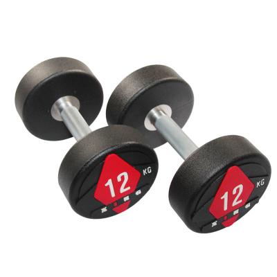 China Premium Rubber Fitness Equipment CPU Material Dumbbell for sale