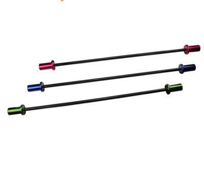 China Durable Custom Colored Aluminum Kids Child Weightlifting Barbell Bar for sale