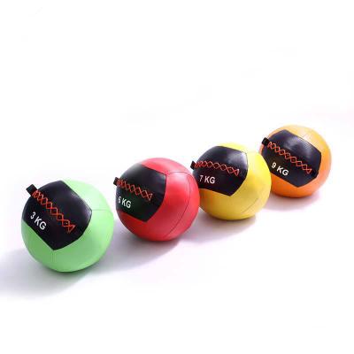 China Durable Gym Exercise Muscle Building PU Leather Soft Wall Ball for sale