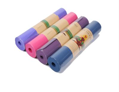 China Single Strip Color Yoga Mat for sale