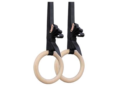 China Exercise Goods Use Wooden Rings Commercial Equipment Commercial Wooden Gym Equipment for sale