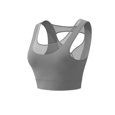 China Custom Logo Hot Selling Women's Yoga Breathable Solid Cross Back Bra Fitness Underwear Sports for sale