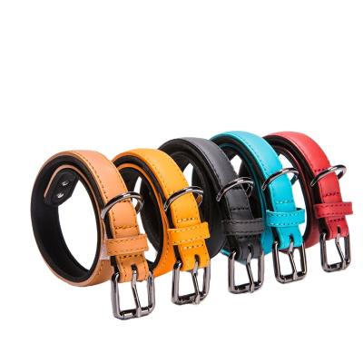 China Suitable neck circumference: 39-49cm new style classic leather made deliveries waterproof fabric pets adjustable pet collars for dogs for sale