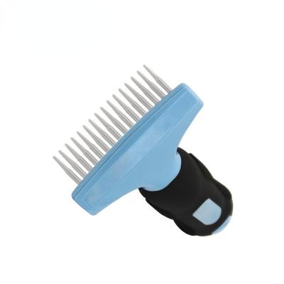 China New Selling Sustainable Well Type Tpr Material Self Cleaning Fur Massage Brushes / Metal Needle Pets for sale