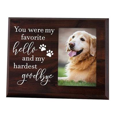 China Pets Amazon Hot Selling Wooden Pet Photo Frame Installed Pet Memorial Photo Frame Multicolor Three-Dimensional for sale