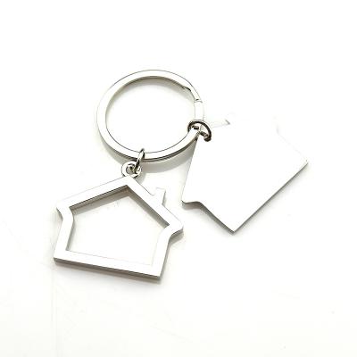 China Sublimation Metal Key Chain Metal Hot Sale Custom-made Engraved Company Logo Name Key Chains Blank for sale