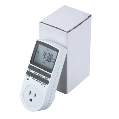 China 7 Days 24hrs Programmable Time Switch Hot Sale Large Screen LCD Display Programmable Timer Plug Socket Digital Timers for sale