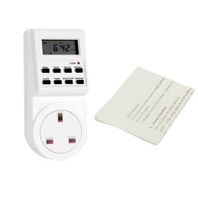 China 7 Days 24 Hours Programmable Time Switch 240VAC 7 Day Weekly Digital Electronic Lamp Timer Programmable Switch for sale