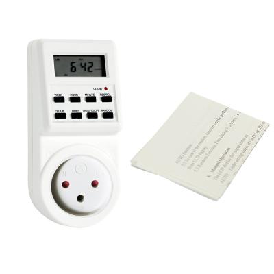 China 7 Days 24 Hours Israel Programmable Type Time Switch 7 Days Digital Timer Socket Weekly Electronic Ignition Switches for sale