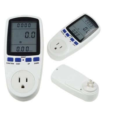 China US Plug US Plug Voltage Wattage Voltage Electricity Usage Monitor Electricity Meter Energy Meter for sale