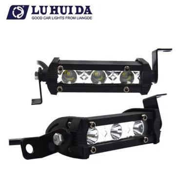 China best price high quality 9w 6000k led strip lights single row ip67 waterproof small light for car for truck LED work light BA CAD Closed Off-Road Vehicle for sale