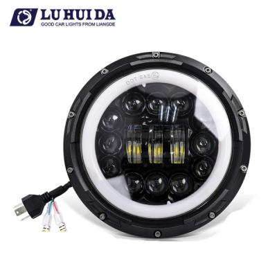 China Round Cowboy Buggy Headlight 75W Fog Light Car Fog Bumper Lamps Led Cowboy JK Grand Cherokee Ford F150 Dodge Charger LD-006 for sale