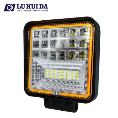 China Hot Sale Super Bright Combo Beam Offroad Lights 114w Automotive Led Work Light Spotlight 24V For Truck LD-3030-114W-A3 for sale