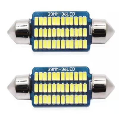 China festoon car led lights 3014 31-36-39-41mm white license plate lamp dc 12v part bulb 31mm for sale