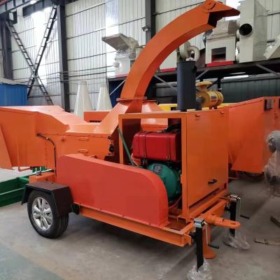 China Garment Shops Portable Diesel Powered Branch Chipper for sale