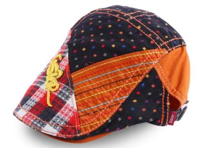 China Korean version of the new children in the spring sun hat clam stitching berets cap for sale