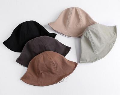 China Sun hat pure color hat Korean version of the new Bucket Hat for sale