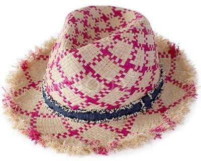 China Straw hat sun shade sunset fashion hand straw hat fur hat Fedoras Hat caps for sale