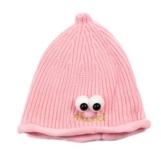 China Sesame eye baby wool tip cap winter solid color baby warm children knitted hat Korean version with velvet cap for sale