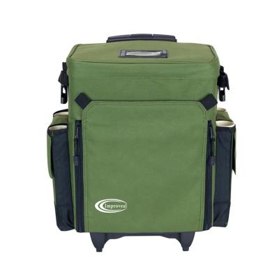 China Eco-friendly Multifunctional Outdoor Fishing Tackle Nylon Waterproof Rolling Bag for sale