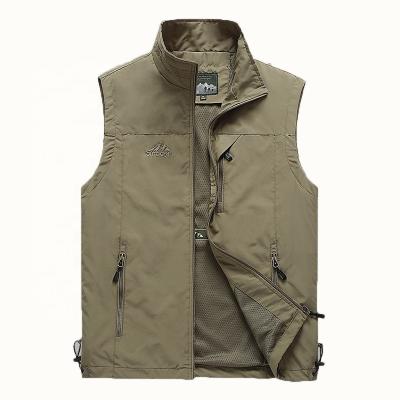 China Breathable Factory wholesale customization quick drying vest coat Leisure jacket vest for men for sale