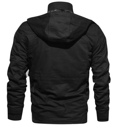 China Breathable High Quality 100% Cotton Zipper Hiking Windproof Bomber Jackets For Men for sale