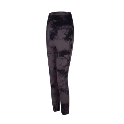 China Breathable New Style Tie-dyed Woman Yoga Leggings High Waist Sexy Fitness Yoga Pants Plus Size Sports Pants for sale