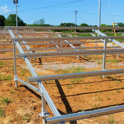 China Commercial Ground Screw Natural Aluminum Solar Bracket 15 Years, 15 Years Horizontal or Verticals for Solar Panel Mounting System for sale