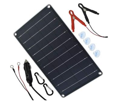 China Power Off Memory Solar Panel 10W Car Battery Charging Radio Charger 2.1mmx5.5mm Infrared DC Plug In Empery Solar 2 Ports 1.25 lbs 60 Months for sale