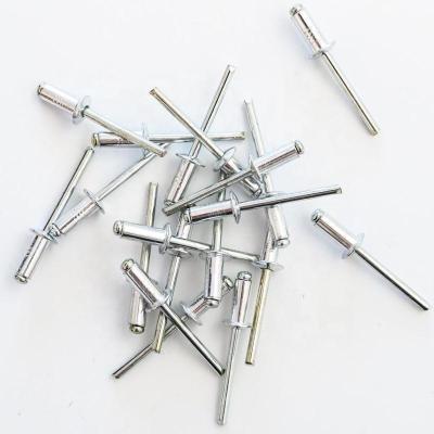 China Building Material High Quality Open Round Head Aluminum Shade Rivets Steel Blind Rivets for sale