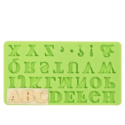 China Viable Alphabet Letters and Symbols Birthday Greetings Text Combination Food Grade Silicone Mold for sale