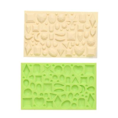 China Viable Diy Handmade Drop Glue Diamond Patch Gem Silicone Pendant Mold for sale