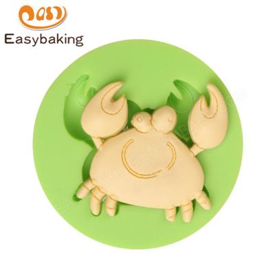 China Sustainable Cartoon Crab Shaped Silicone Cake Decorating Tools Mold for sale