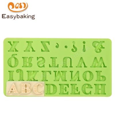 China Viable Letters Shape Silicone Mold For Fondant Cake Decorating Soft Mode for sale