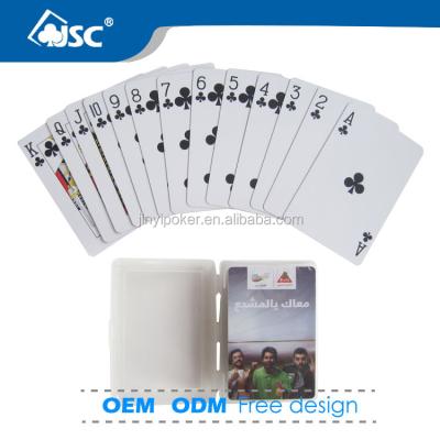 China Bulk Wholesale Custom Plastic Waterproof Plastic Promotional Playing Cards for sale