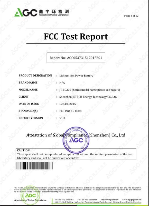 FCC - Reference Tech (shenzhen) Limited