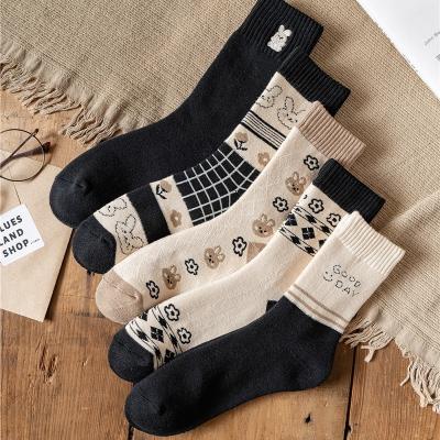 China 2021 Winter New Women's Antibacterial Thick Socks Warm Comfortable Woolen Socks for sale