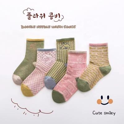 China OEM cute fall children's popular style breathable socks and socks breathable pure cotton baby socks boy and girl winter for sale