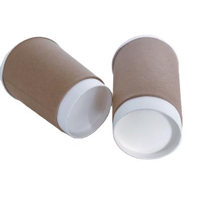 China Disposable Eco-Friendly Stocked Biodegradable Wrapping Paper Selling Portable Corrugated Paper Take Away Coffee Cup Wrapping Holder for sale