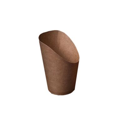 China Hot Selling Biodegradable Stocked Eco Friendly Disposable Biodegradable Take Away Potato Chips Ice Cream Paper Container Cups for sale