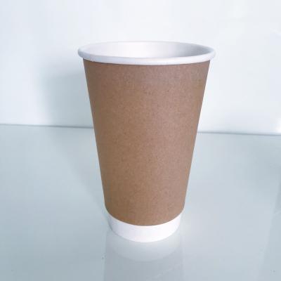 China Custom Logo 100% Disposable Chocolate Cup Coffee Kraft Paper Eco-Friendly Cup for sale