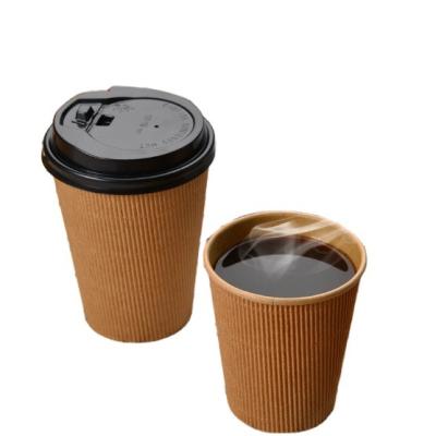 China Coffee To Go Disposable Disposable Coffee / Coffee Kraft Paper Custom Cup for sale