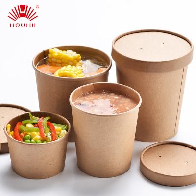 China Disposable Eco Friendly Stocked Biodegradable Type Bamboo Fiber Kraft Paper Bowl Cup Making for sale